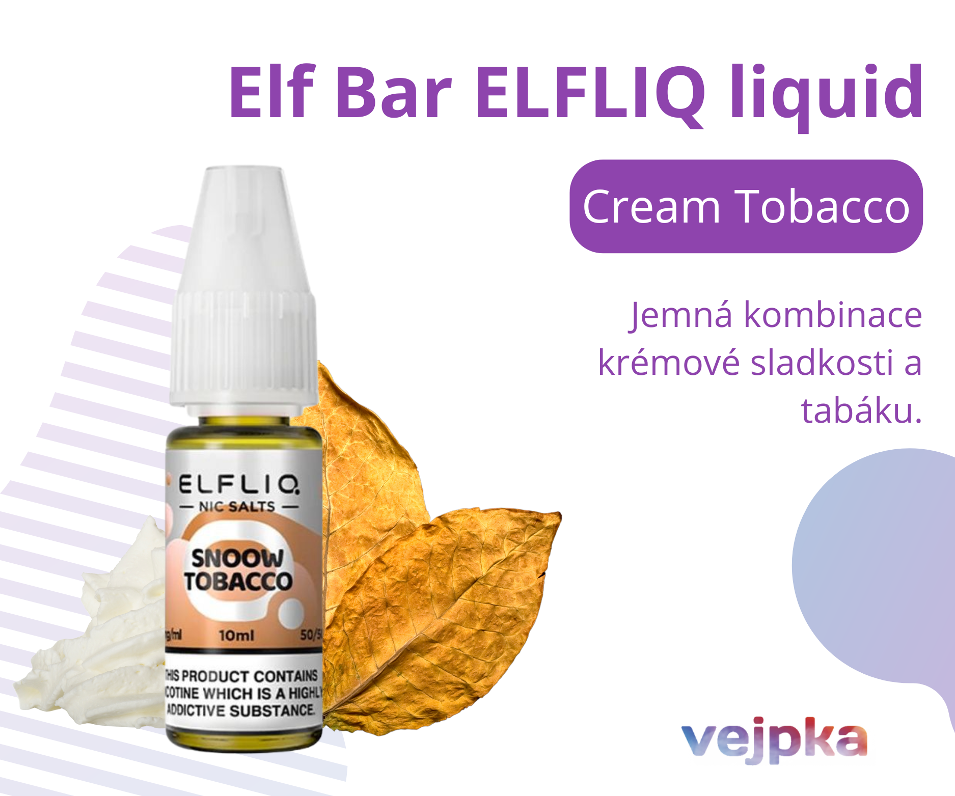 Elf Bar ELFLIQ - CREAM TOBACCO